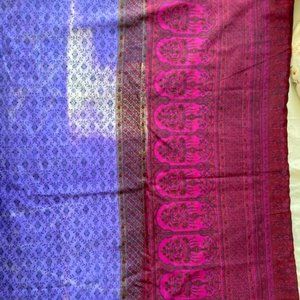 - Beautiful 3 colours pure silk sari ready to wear